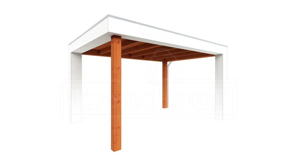 Trendhout Douglas Overkapping Verona Rechts 400 x 335 cm Korting