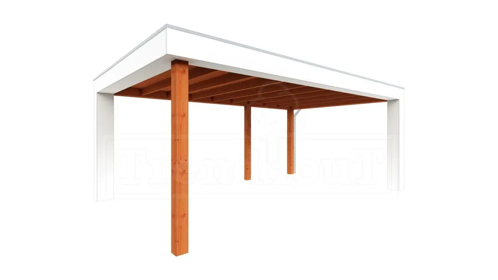 Koopje Trendhout Douglas Overkapping Verona Rechts 575 x 400 cm