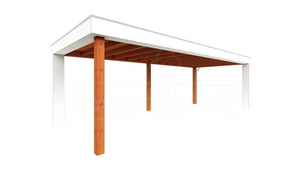 Trendhout Douglas Overkapping Verona Rechts 755 x 335 cm Weekendaanbieding
