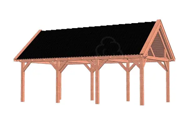 Nu Kopen Trendhout Douglas Overkapping Zadeldak XL 765 x 440 cm