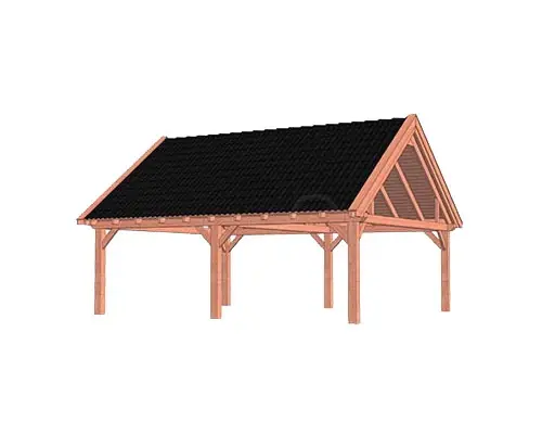 Trendhout Douglas Overkapping Zadeldak XXL 785 x 700 cm Merkproduct