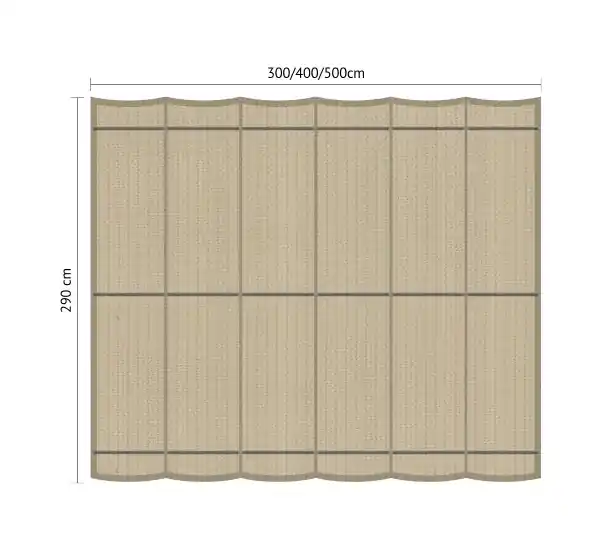 Harmonicadoek 290 x 500 cm Zand Veilige Betaling