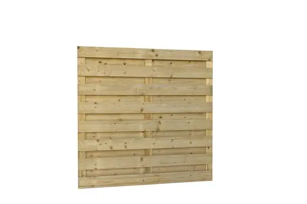 Flitsaanbieding Vuren Schutting Geschaafd Groen Geïmpregneerd 180 x 180 cm