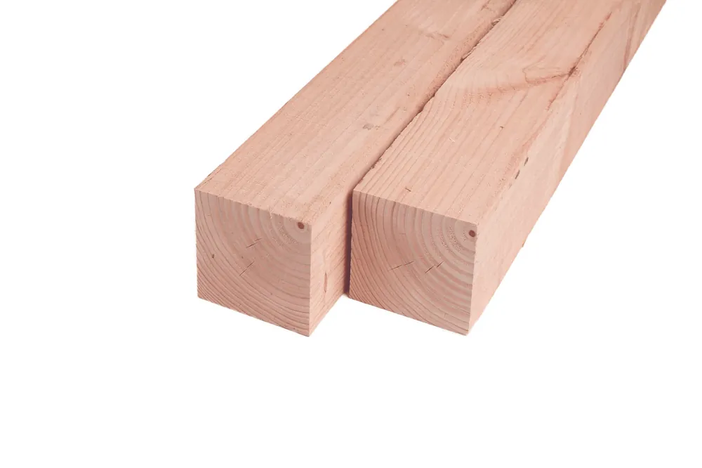 Hete Deal Douglas Paal 10 x 10 cm (100 x 100 mm) Fijnbezaagd - Lengte 300 cm