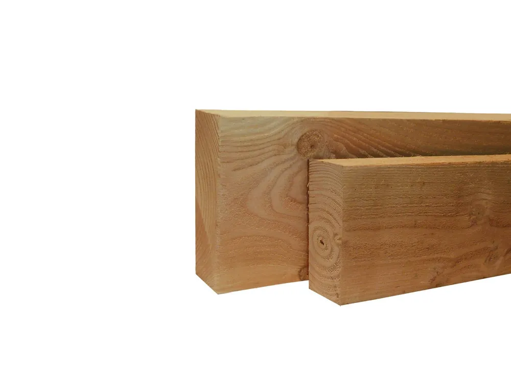 Beperkte Voorraad Douglas Balk 6.5 x 14.5 cm (65 x 145 mm) Geschaafd Geïmpregneerd - Lengte 400 cm