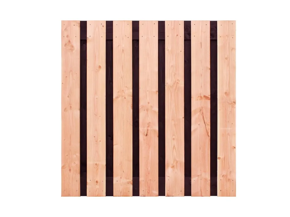 Flitsaanbieding Douglas Schutting Fijnbezaagd 15-planks Zwarte Binnenkant 180 x 180 cm