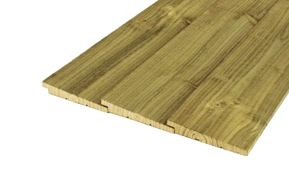 Douglas Zweeds Rabat 2.1 x 16.5 cm (21 x 165 mm) Groen Geïmpregneerd - Lengte 400 cm Finale Uitverkoop