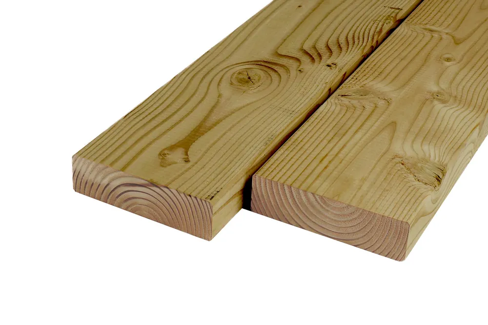 Douglas Balk 4.5 x 16 cm (45 x 160 mm) Geschaafd Geïmpregneerd - Lengte 600 cm Speciale Aanbieding