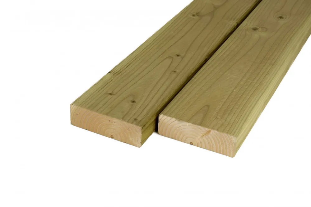 Douglas Balk 4.5 x 12 cm (45 x 120 mm) Geschaafd Geïmpregneerd - Lengte 400 cm Actieprijs