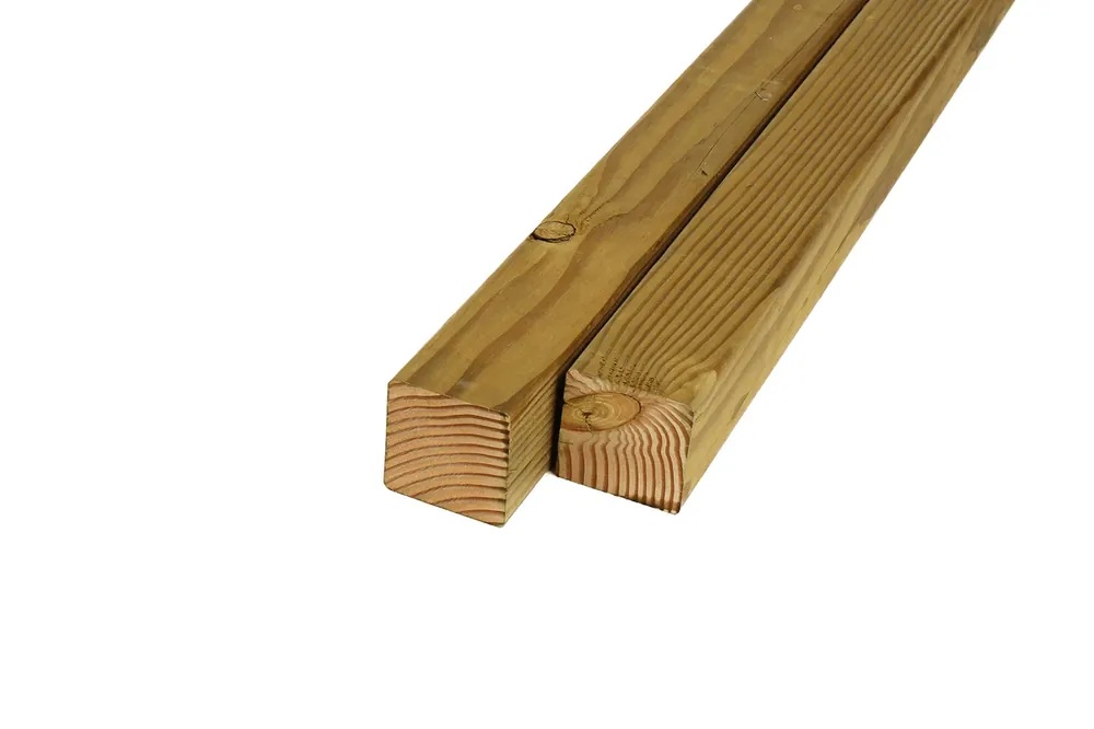 Douglas Paal 6.5 x 6.5 cm (65 x 65 mm) Geschaafd Geïmpregneerd - Lengte 300 cm Op = Op