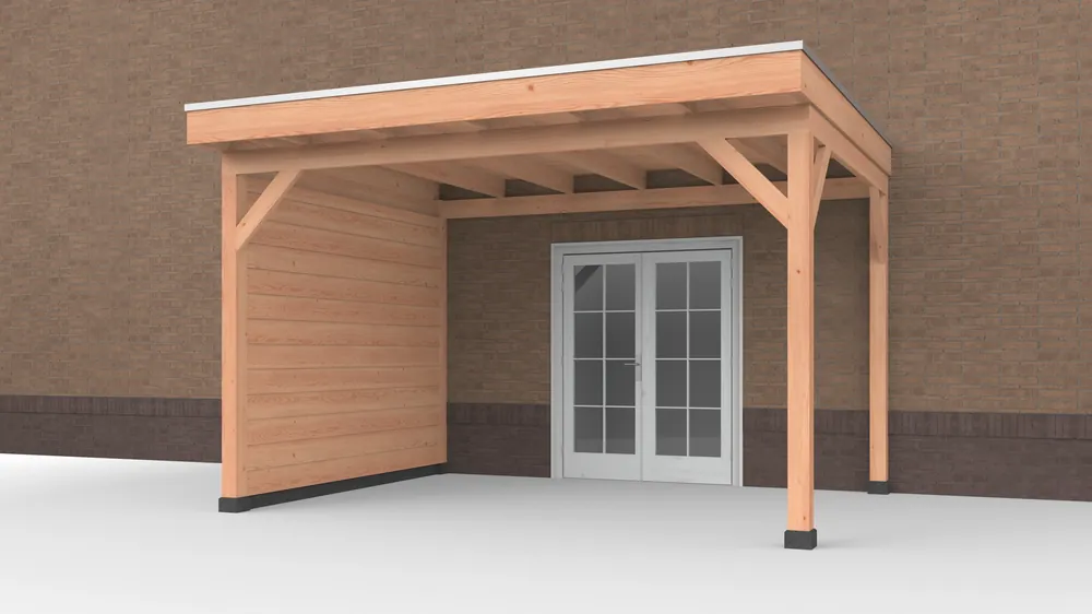 Douglas Buitenverblijf aan huis, 400 x 300, met zijwand, Westwood Betrouwbaar
