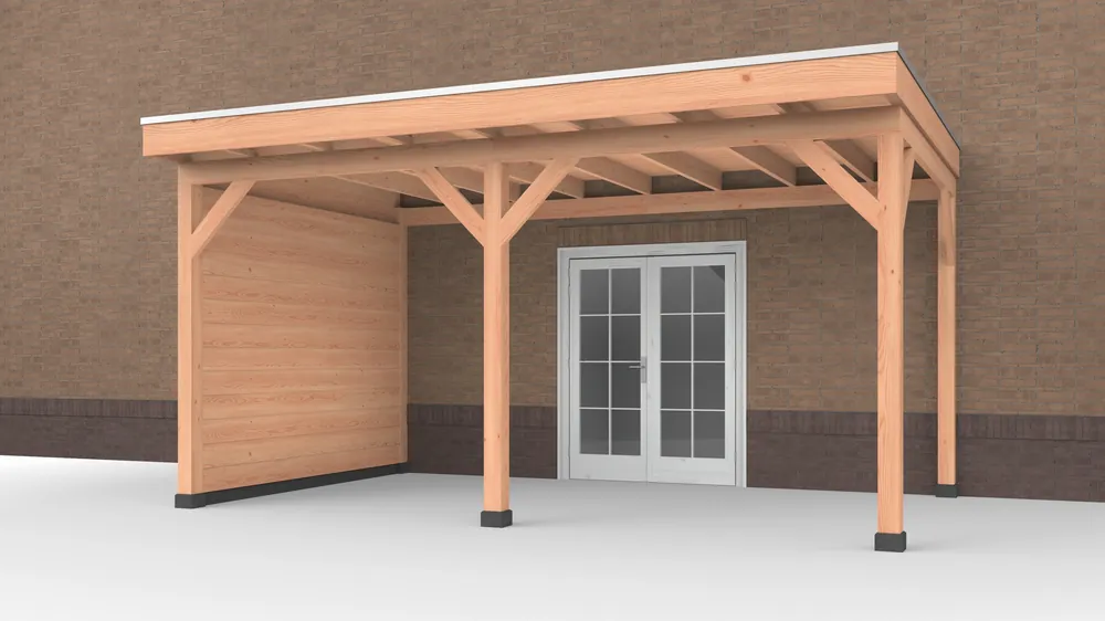 Douglas Buitenverblijf aan huis, 500 x 300, met zijwand, Westwood Speciale Aanbieding