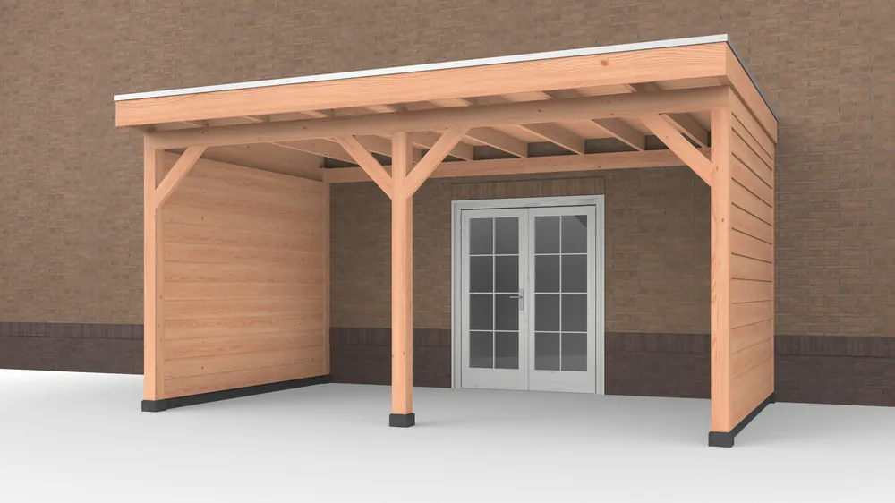 Meest Verkocht Douglas Buitenverblijf aan huis, 500 x 300, met twee zijwanden, Westwood