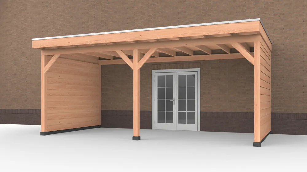 Lage Kosten Douglas Buitenverblijf aan huis, 600 x 300, met twee zijwanden, Westwood