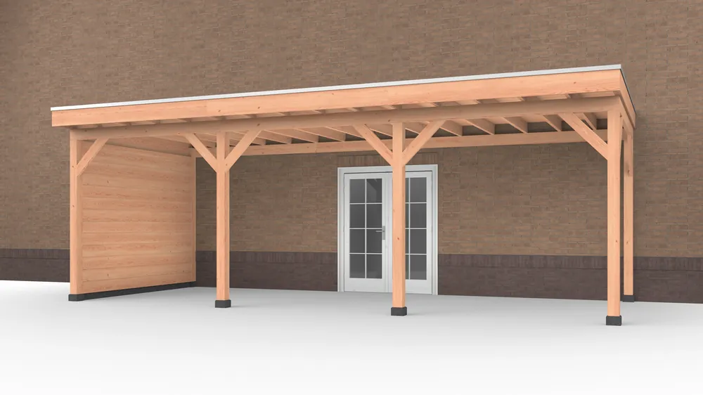 Betrouwbaar Douglas Buitenverblijf aan huis, 750 x 300, met zijwand, Westwood