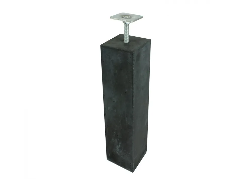 Rechtstreeks Van De Fabrikant Betonpoer Recht 12 x 12 x 58 cm inclusief Stelplaat M16