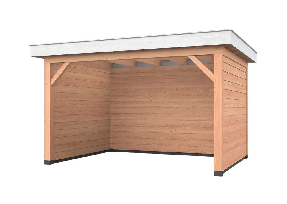 Weekendaanbieding Douglas overkapping, 400 x 300, met achterwand en twee zijwanden, Westwood Holland