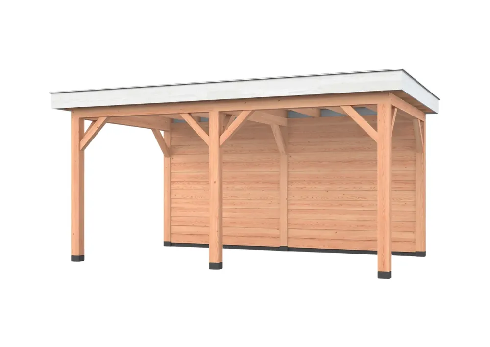 Nu Kopen Douglas overkapping, 500 x 300, met achterwand, Westwood Holland
