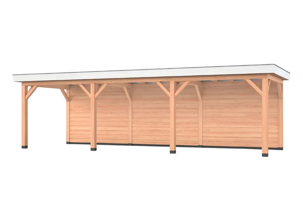 Meest Verkocht Douglas overkapping, 900 x 300, met achterwand, Westwood Holland