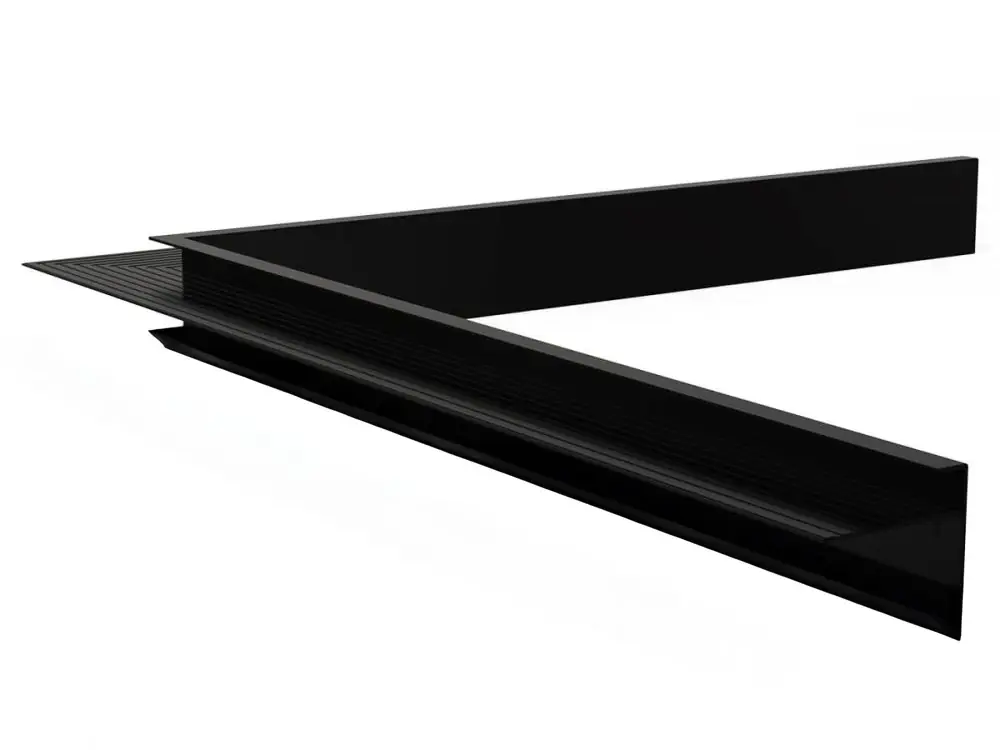 Daktrim Binnenhoek Aluminium Zwart 4.5 x 4.5 x 50 cm Goedkoop