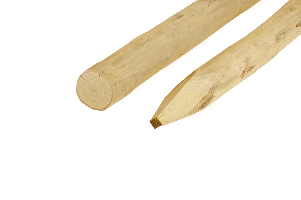 Uitverkoop Kastanje Paal Ø 8/10 cm (80/100 mm) - Lengte 250 cm