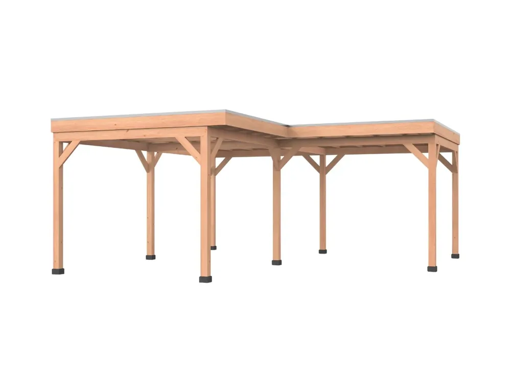 Douglas overkapping, L-model, 600 x 600, Westwood Comfort Betrouwbaar