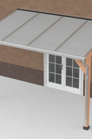 Uitverkoop Douglas Terrasoverkapping Polycarbonaat Opaal 400 x 250 cm