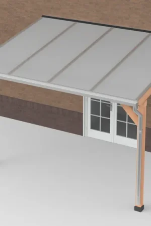 Douglas Terrasoverkapping Polycarbonaat Opaal Geschaafd 400 x 300 cm Gratis Retour