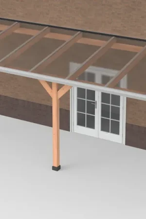 Douglas Terrasoverkapping Polycarbonaat Helder Geschaafd 700 x 250 cm Direct Beschikbaar
