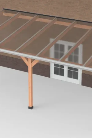 Douglas Terrasoverkapping Polycarbonaat Helder Geschaafd 700 x 350 cm Uitverkoop