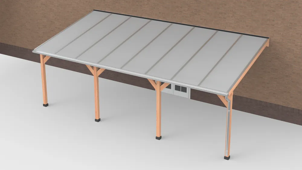 Douglas Terrasoverkapping Polycarbonaat Opaal Geschaafd 800 x 400 cm Tijdelijk Beschikbaar