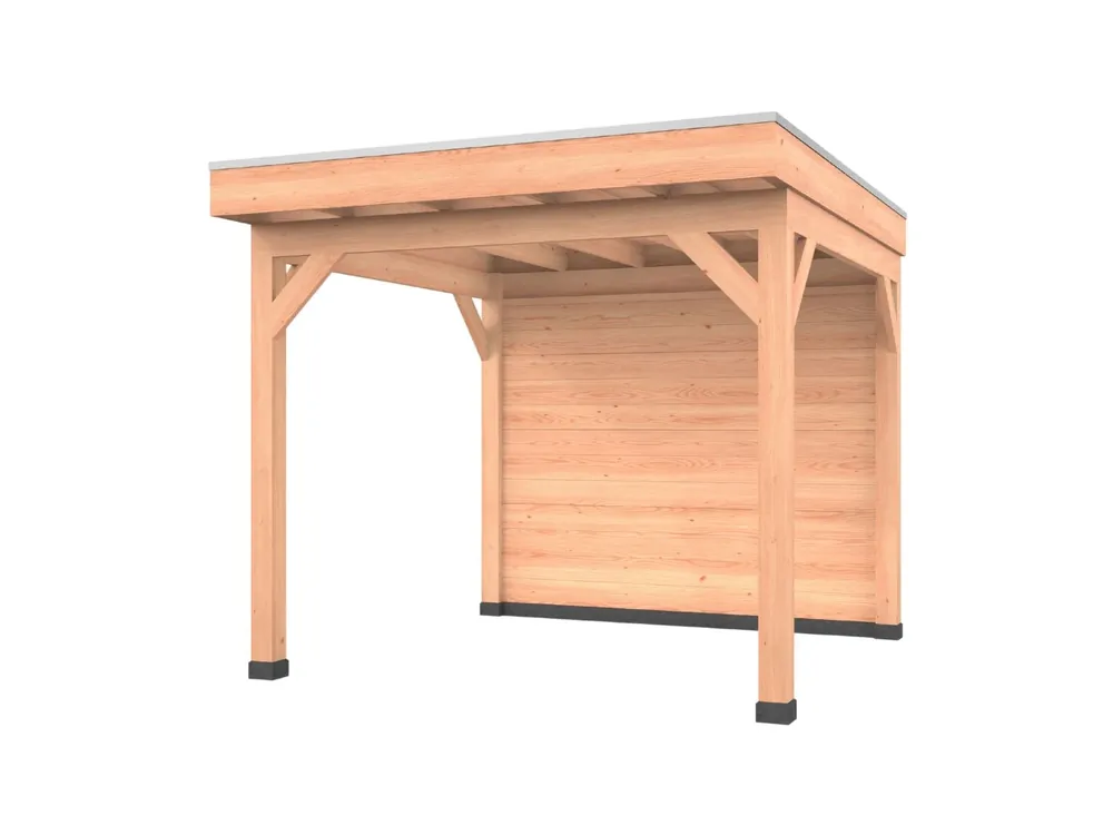 Must-Have Douglas overkapping, 300 x 300, met achterwand, Westwood Comfort Green