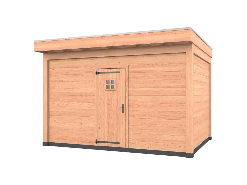 Betrouwbaar Douglas overkapping, 400 x 300, met schuur, Westwood Comfort Green