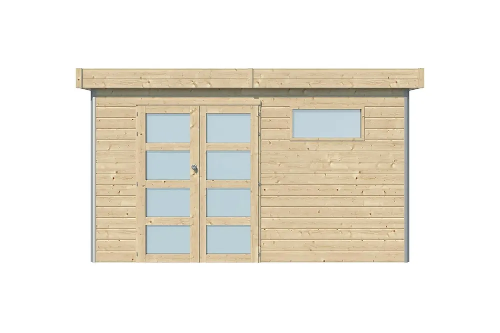 Populair Woodlands Blokhut Kasuko met Dakisolatie 385 x 385 cm