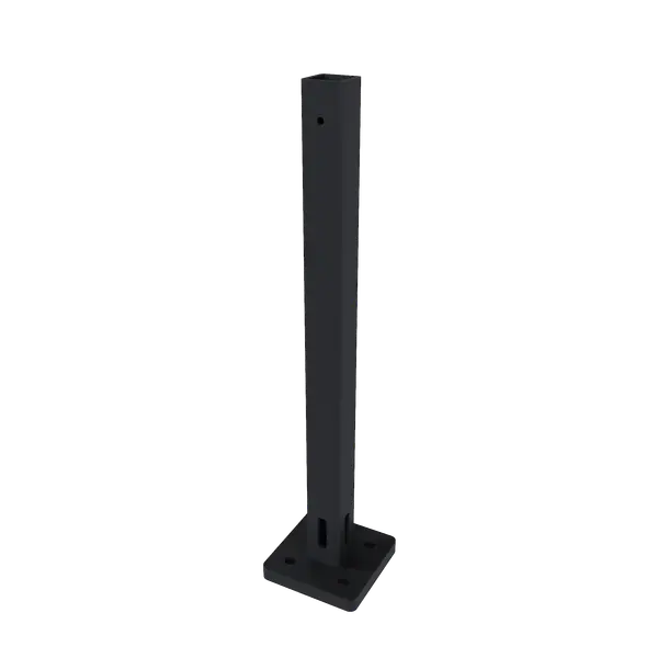 NewTechWood Stalen Paalhouder Incl. Bevestigingsmateriaal, 8 x 8 x 40 cm Premium