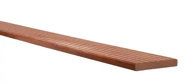 Rechtstreeks Van De Fabrikant Hardhouten Enkelzijdig Geprofileerd Vlonderplank, 2,1 x 14,5 x 245 cm