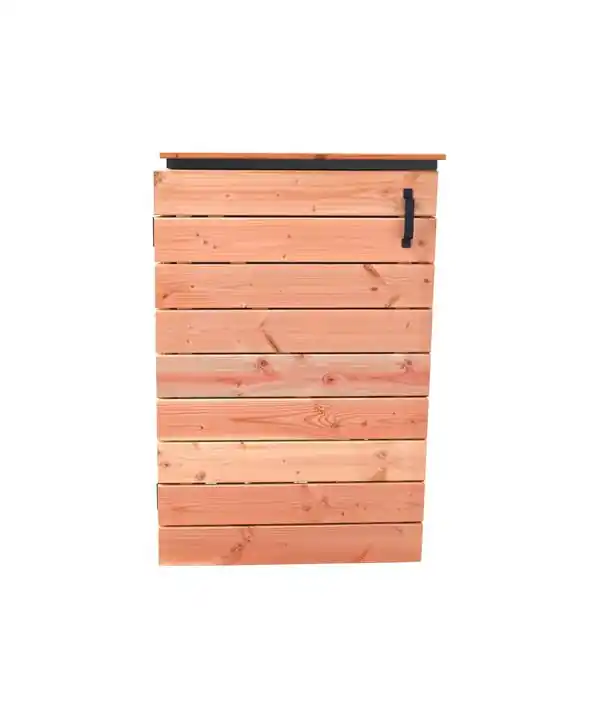 Flitsaanbieding Douglas Containerkast Enkel op Zwart Frame, Onbehandeld, 118 x 77 x 85 cm