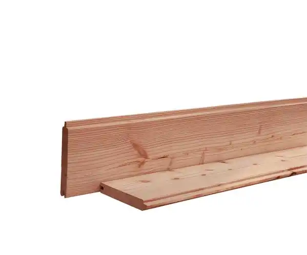 Fabrieksprijs Douglas Geschaafd Blokhutprofiel, Onbehandeld, 2,8 x 19,5 x 224 cm