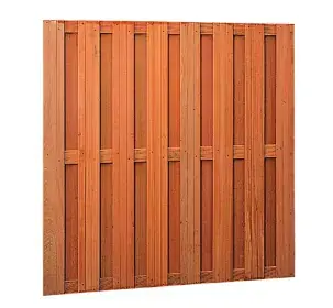 Nieuw Hardhouten scherm 15 planks 180x180 W14364