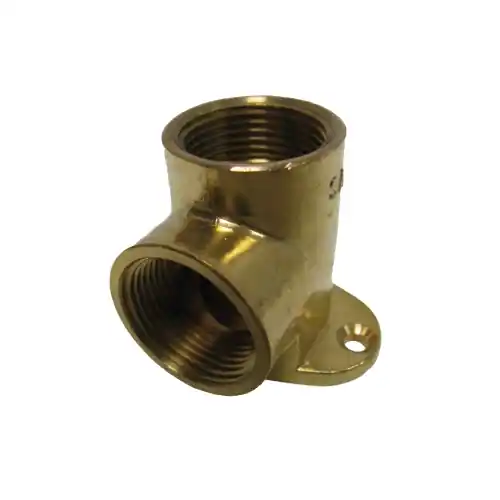 Messing muurplaat 3/4‘‘ 421 - 90 graden Flitsaanbieding