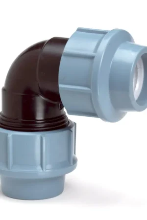 Direct Verzonden Tyleen knie 63mm, 2x klem - Unidelta PE koppeling