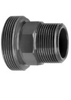 PVC 2 1/4‘‘ x 1 1/2‘‘ draadeind buitendraad x buitendraad Lage Prijs