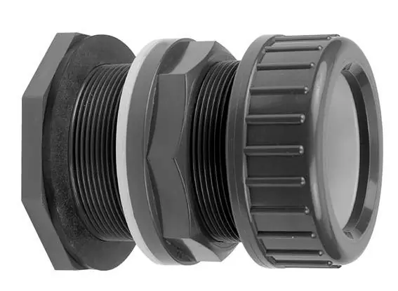 Gecertificeerd PVC 3/4" x 20 mm tankdoorvoerkoppeling