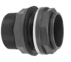 Uitverkoop PVC 20 mm x 3/4" x 3/4" tankdoorvoerkoppeling