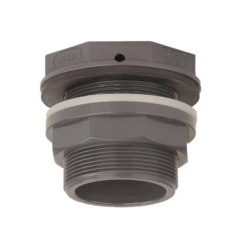 Rechtstreeks Van De Fabrikant PVC 40 mm x 2‘‘ tankdoorvoer (vlakke leegloop)