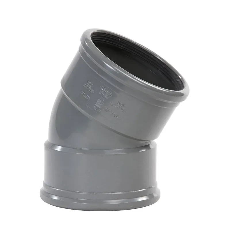 Op = Op PVC Bocht 30 graden 200mm SN4 2x manchet