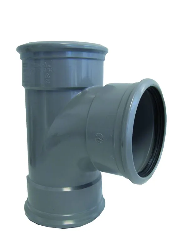 Snelle Levering PVC T-stuk 88 graden 315 mm SN4 (3 x manchet)
