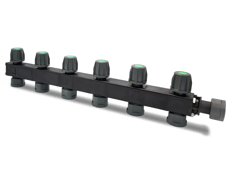 Bestel Nu LEV Manifold verdeler 6-weg met kraan