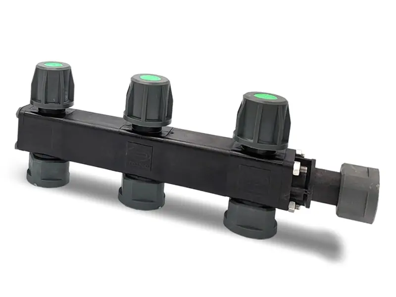 Hete Deal LEV Manifold verdeler 3-weg met kraan
