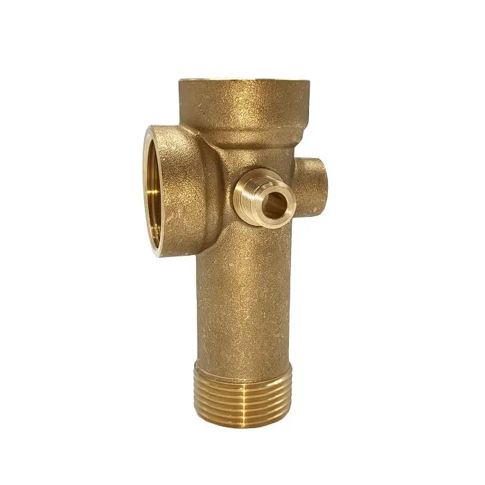 Merkproduct Messing 5-weg koppeling 1" (105 mm hoogte) - Pompkoppeling